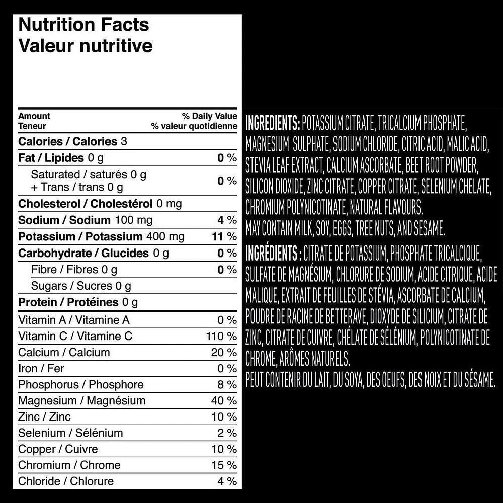Vega Sport Electrolyte Rehydratant, Baies, 40 Portions, 148g 40 Portions