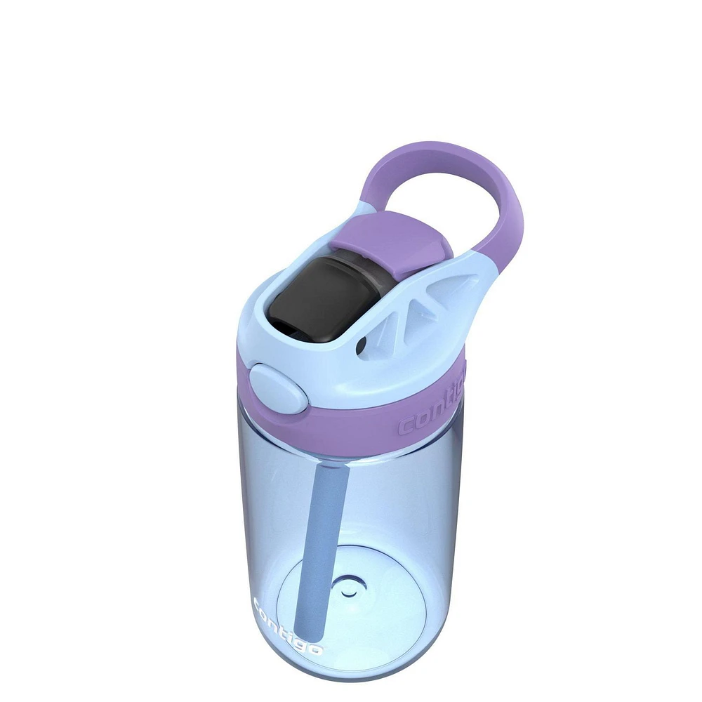 Contigo Kids Aubrey Water Bottle with Autospout Lid, Periwinkle Amethyst, BPA-Free, 14 oz (414 mL)