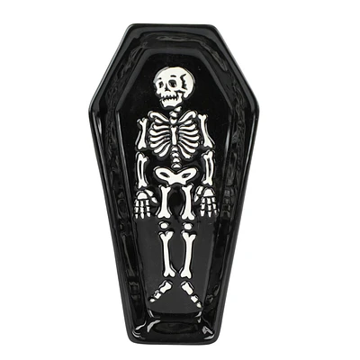 Way to Celebrate Halloween Icon Ceramic Décor Dish, Coffin