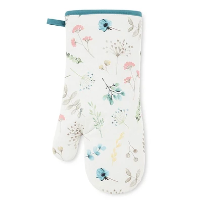 Gant de cuisine à fleurs printanières Home Trends, 7 po x 13 po, 1 pièce • Comprend 1 gant de cuisine