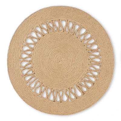 Home Trends Jute Lasso Placemat, 15" Round, 1 Piece