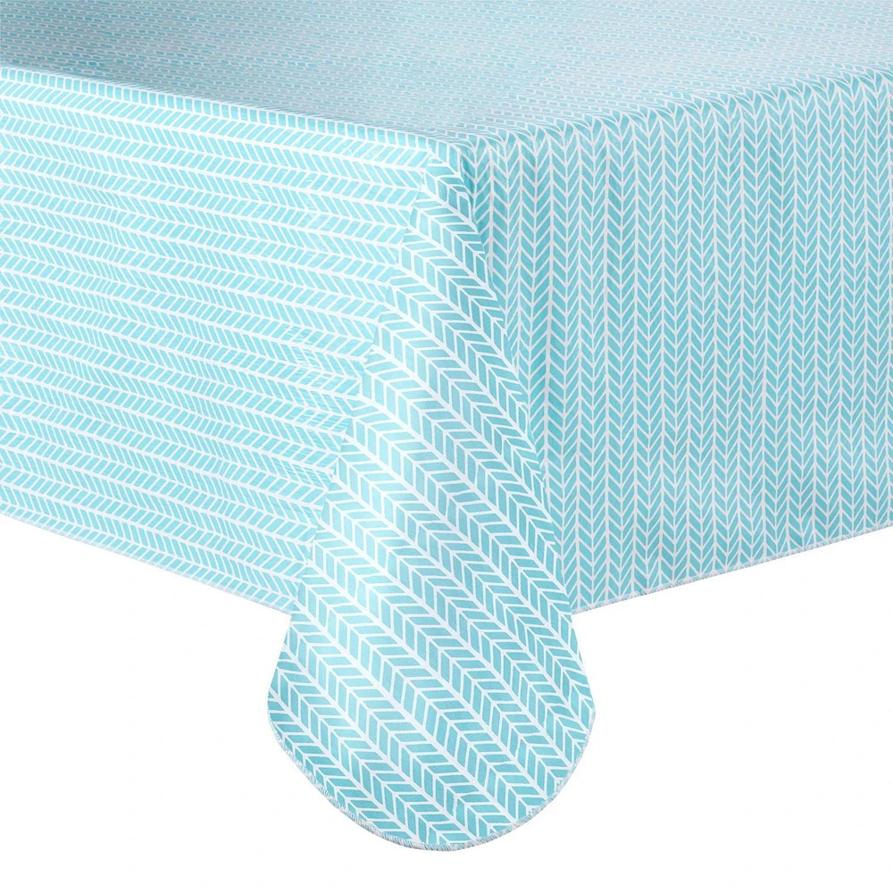 Home Trends Herringbone PEVA Tablecloth, 60" x 84", 1 Piece, • 100% PEVA Vinyl<br>• Measures 60"W x 84"L