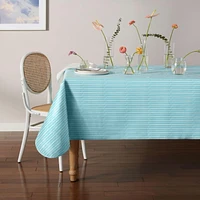 Home Trends Herringbone PEVA Tablecloth, 60" x 84", 1 Piece, • 100% PEVA Vinyl<br>• Measures 60"W x 84"L