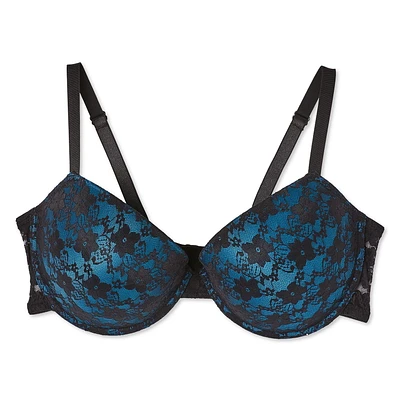 George Plus Women's Molded Lace Push-Up Bra, Sizes C38-42, D36-42, DD38-42
