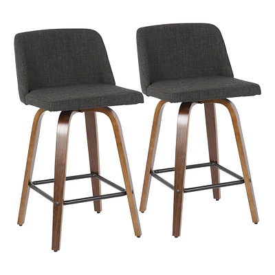 Toriano Counter Height Stool from LumiSource, Set of 2