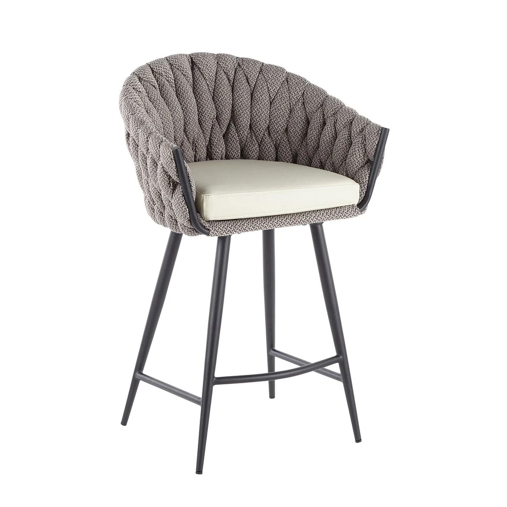 Braided Matisse Counter Height Stool from LumiSource