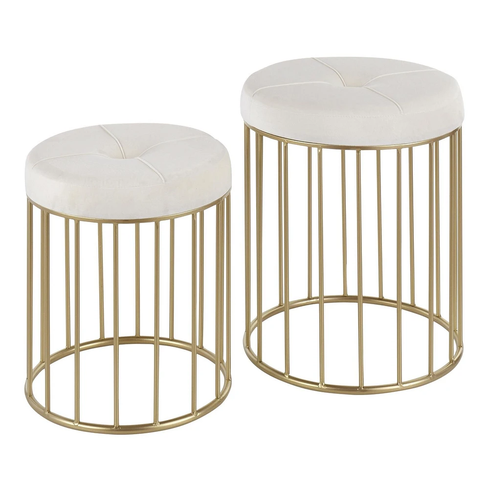 Canary Nesting Ottoman Set from LumiSource