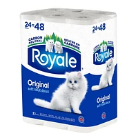 Royale Original papier hygiénique, 24 équivalant à 48 rouleaux 2-ép., 242 feuilles /roul