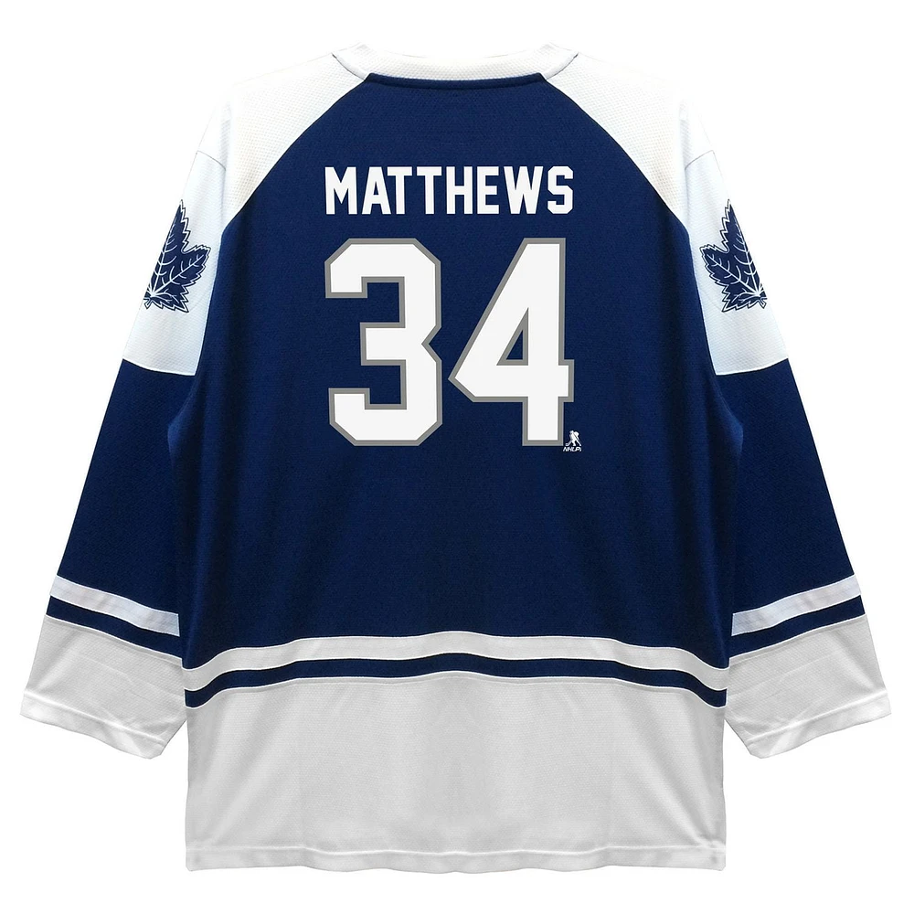 NHL Toronto Maple Leafs Matthews Mens Fans Long Sleeve Deluxe Jersey Sweater, S-XL