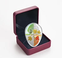 FINE SILVER COIN: FOUR SEASONS OF THE MAPLE LEAF - 99.9% PURE SILVER