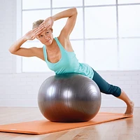 STOTT PILATES Stability Ball (Black), with pump