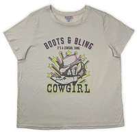Pink closet T-shirt grande taille pour femme. Ce t-shirt à manches courtes taille plus pour femme a un look décontracté qui peut être porté avec presque n'importe quel bas, jean ou short et