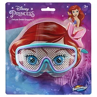 SwimWays Disney Princess Character Mask Kids Deluxe Swim Goggles, Ariel