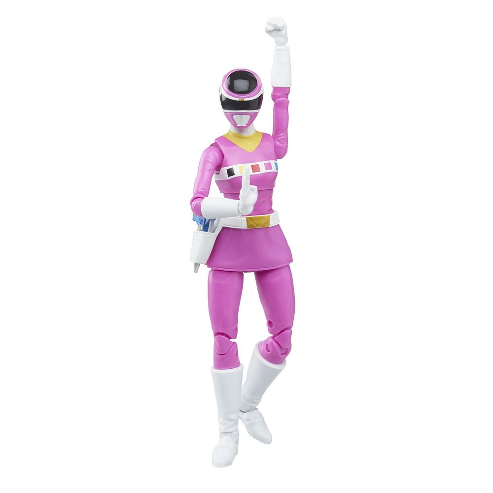 Power Rangers Lightning Collection In Space Pink Ranger 6-Inch Premium Collectible Action Figure Toy with Accessories, Kids Ages 4 and Up