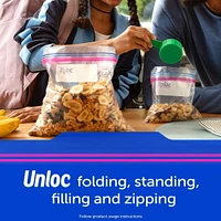 Ziploc® Storage Bags with Stay Open Technology, Large, 19 Bags