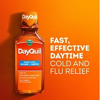 Vicks DayQuil Cold & Flu Liquid Medicine, 354 mL