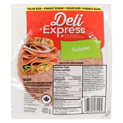 Salami en tranches Deli Express 400 g