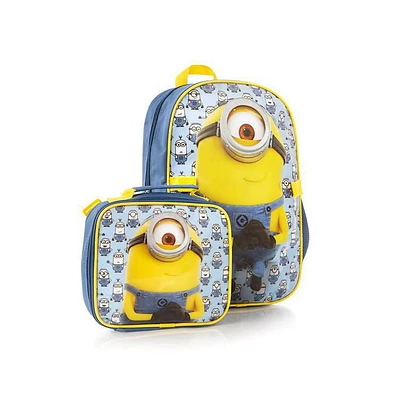 Heys Minions Econo Backpack with Lunch Bag Kit, Size 15 Inch