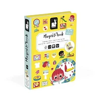 Janod MagnetiBook 94 pc Magnetic Telling Time Game - Ages 3+