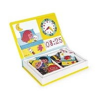 Janod MagnetiBook 94 pc Magnetic Telling Time Game - Ages 3+