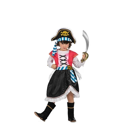 Child's Pirate Costume-size Girl's 3-4 years up to 10-12 years