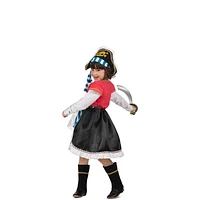 Child's Pirate Costume-size Girl's 3-4 years up to 10-12 years