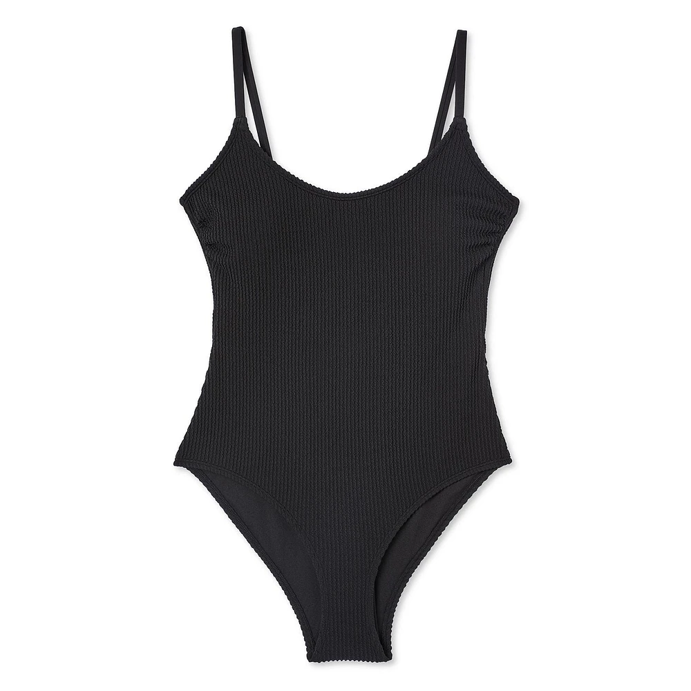 Maillot de bain 1 pièce à encolure dégagée George pour femmes Tailles TP–TTG