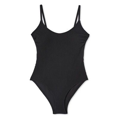 Maillot de bain 1 pièce à encolure dégagée George pour femmes Tailles TP–TTG