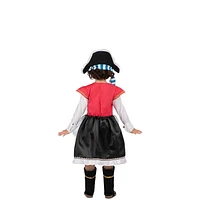 Child's Pirate Costume-size Girl's 3-4 years up to 10-12 years