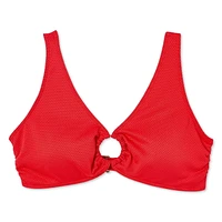 George Women's O-Ring Bikini Top, Sizes XS-XXL