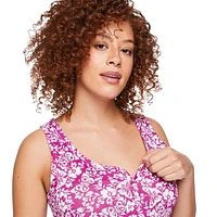 Paisley Sky Maternity Snap Henley Tank