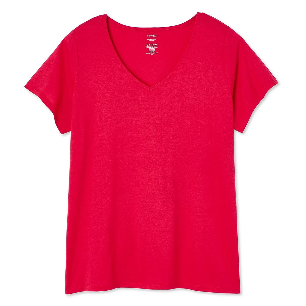George Women's Plus V-Neckline Tee, Sizes 1X-4X