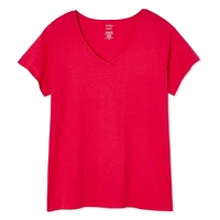 George Women's Plus V-Neckline Tee, Sizes 1X-4X