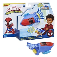 Marvel Spidey and His Amazing Friends Spidey Web Slinger, Wrist-Mounted Toy, Fabric Web Extends And Retracts, Easy to Use For Kids Ages 3 And Up