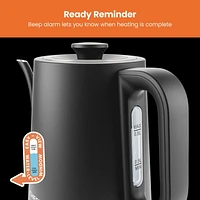 Chefman Electric 0.8L Gooseneck Kettle w/ 5 Preset Temperatures, Keep Warm Function - Black, New, 0.8L Gooseneck Kettle