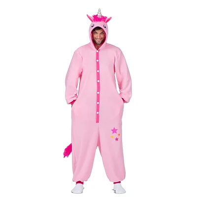 Adult Pink Unicorn Onesie Costume