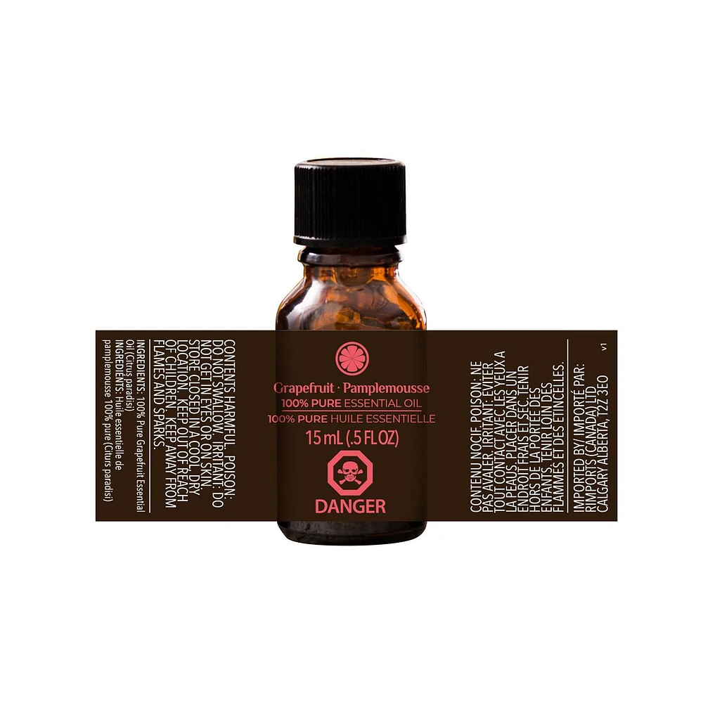 ScentSationals 100% Essential Oil - Grapefruit, 15 mL (0.5 fl oz)