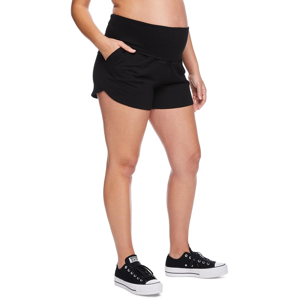 Short utilitaire coupe dauphin par-dessus le ventre Paisley Sky Maternité Tailles P-TTG