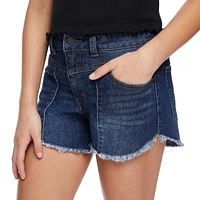 My Sister's Closet Girls' Dolphin Hem Seamed Short, Sizes 7-18