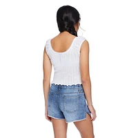 Haut ruché à mancherons My Sister’s Closet pour filles Tailles P-TTG