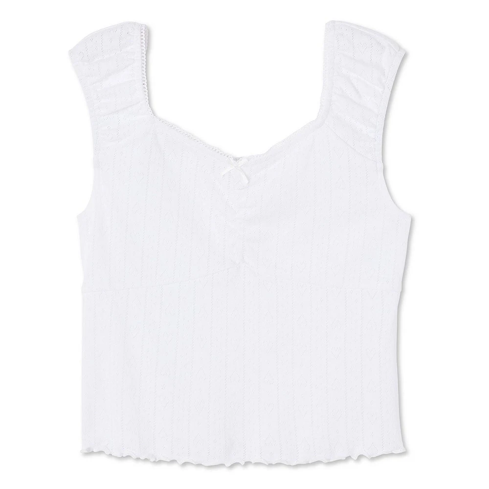 Haut ruché à mancherons My Sister’s Closet pour filles Tailles P-TTG