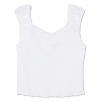 Haut ruché à mancherons My Sister’s Closet pour filles Tailles P-TTG