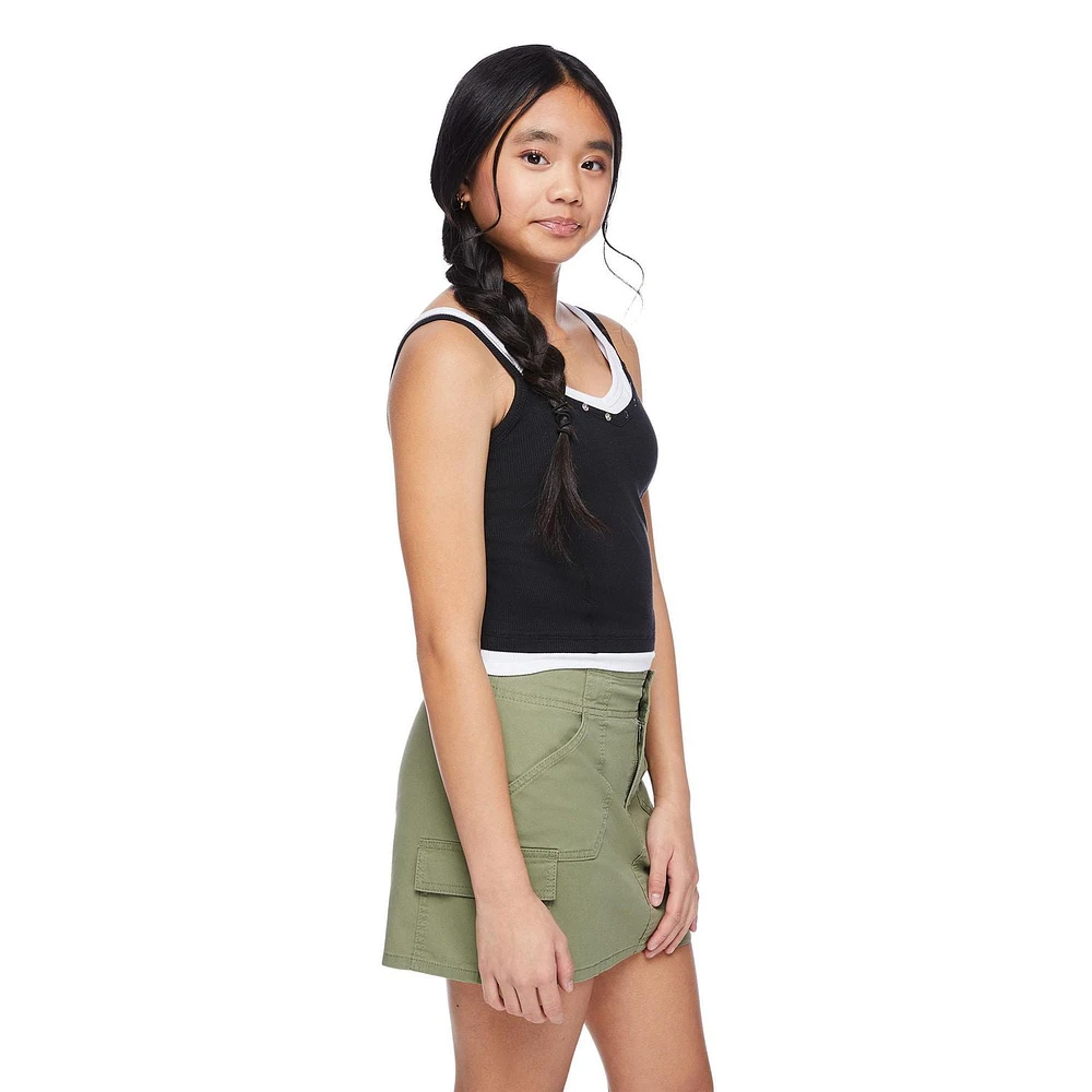 My Sister's Closet Girls' Fooler Henley Cami, Sizes S-XXL