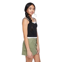 My Sister's Closet Girls' Fooler Henley Cami, Sizes S-XXL