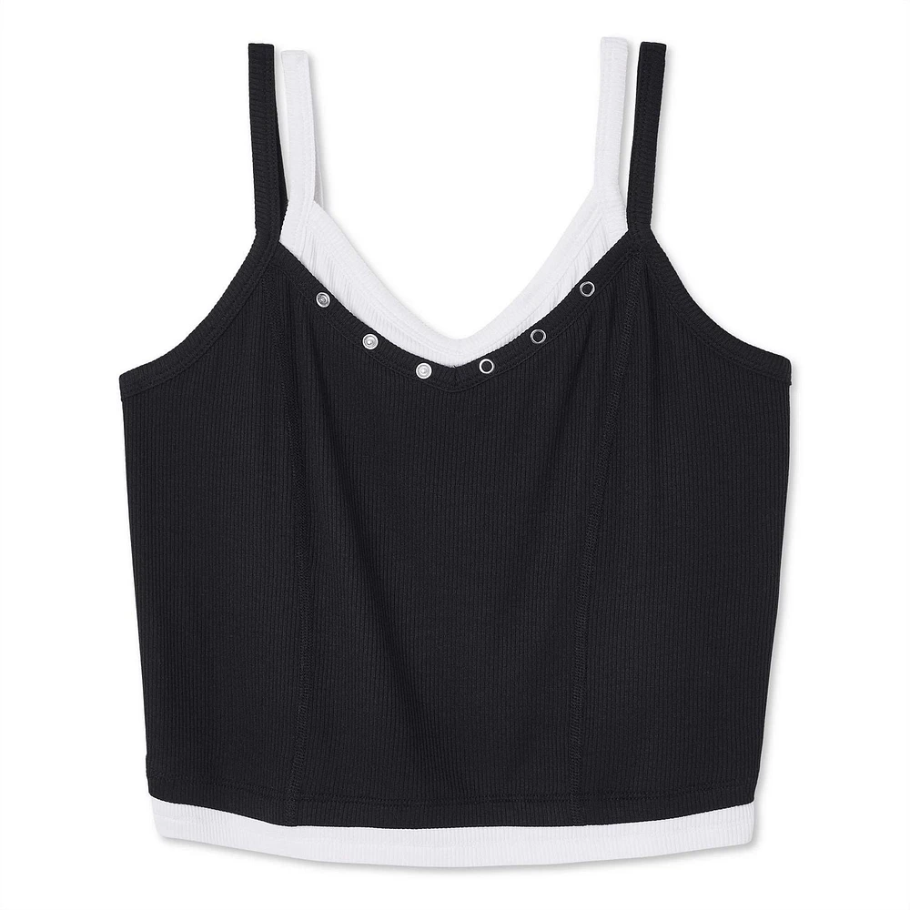My Sister's Closet Girls' Fooler Henley Cami, Sizes S-XXL