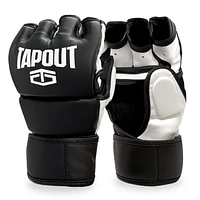 Tapout Black 10 Oz MMA Gloves