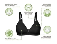 WonderBra Eco Pure Everyday Essential Wireless, Garment Made from Recycled Fibers