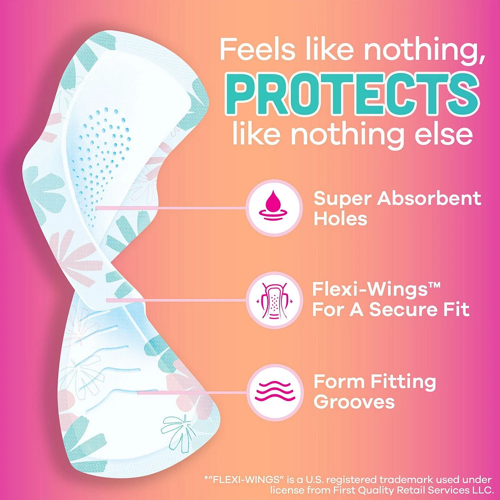 Always Radiant Teen Pads, Size 1, Regular, with Wings, Unscented, 42CT