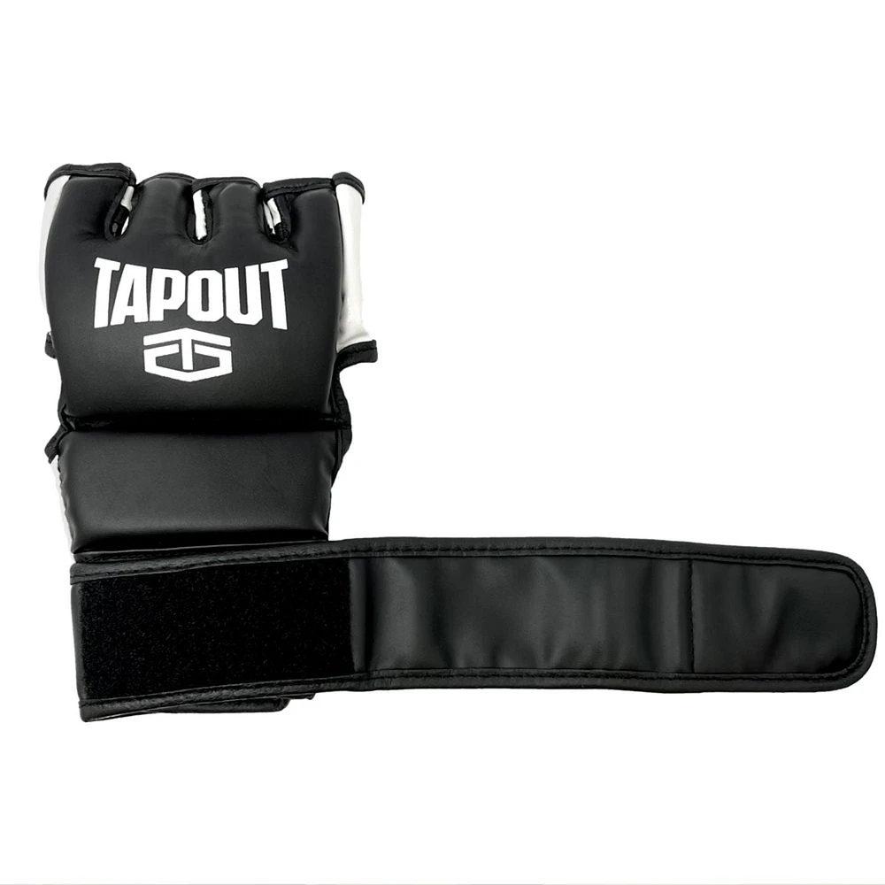 Tapout Black 10 Oz MMA Gloves