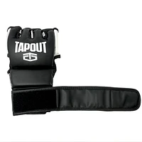 Tapout Black 12 Oz MMA Gloves